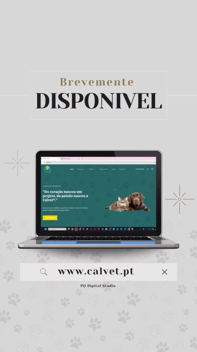 BREVEMENTE! 🐾
@calvetclinicaveterinaria 

#website #lojaonline #produtos #artero #advance #libra #dog #cat #veterinaire